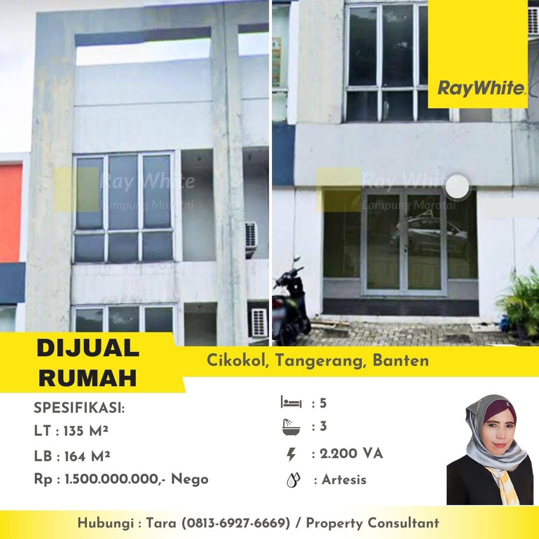 dijual rumah cikokol tangerang banten