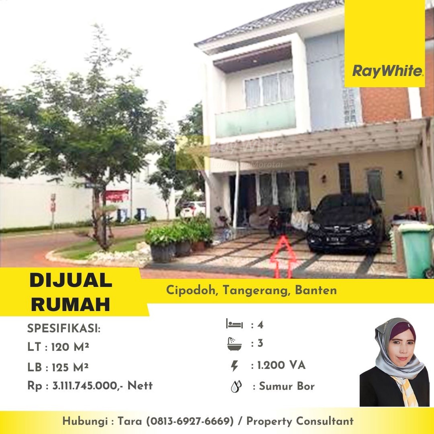 dijual rumah murah cipodoh tangerang