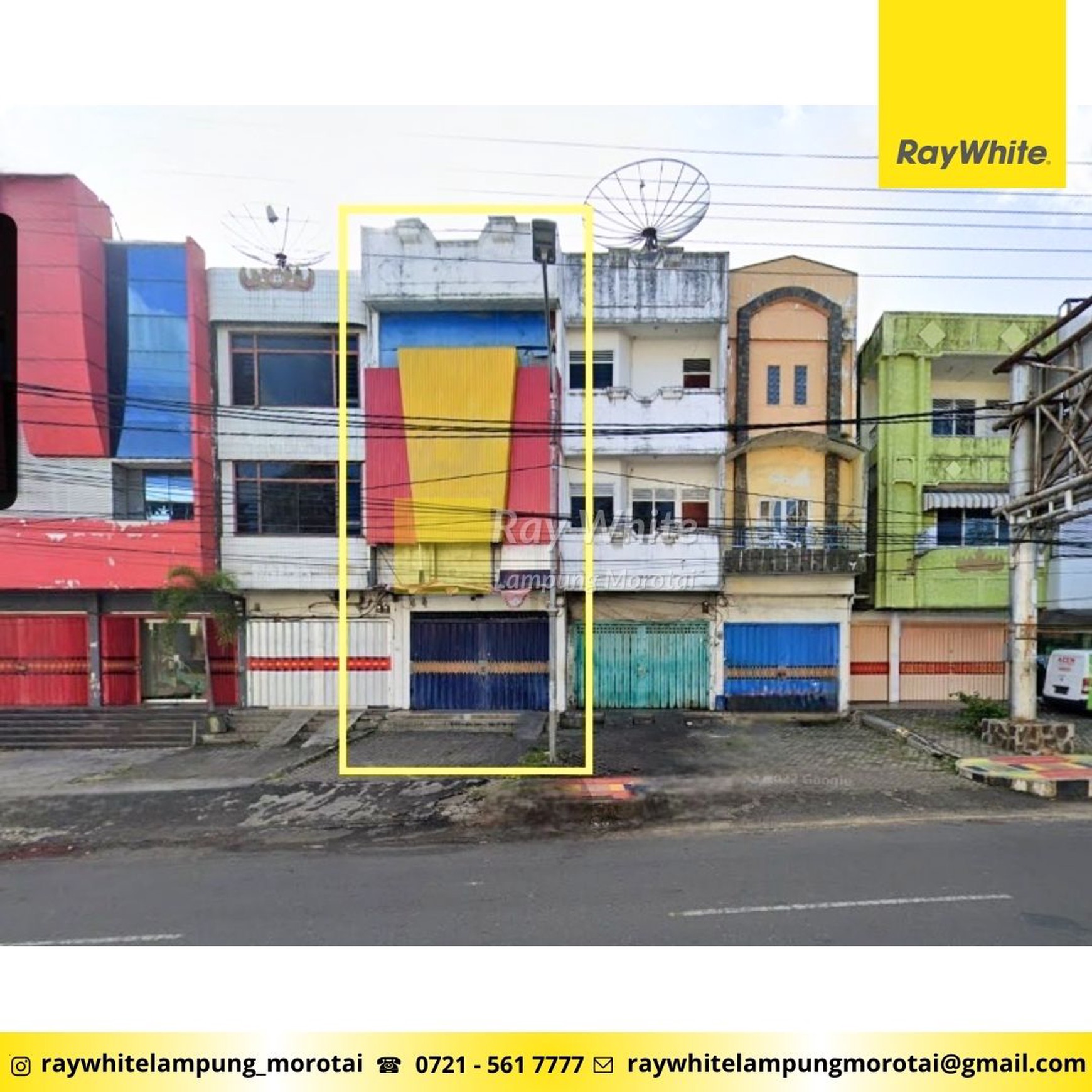 Ruko 3 Lantai Kartini Palapa Pusat Kota B. Lampung