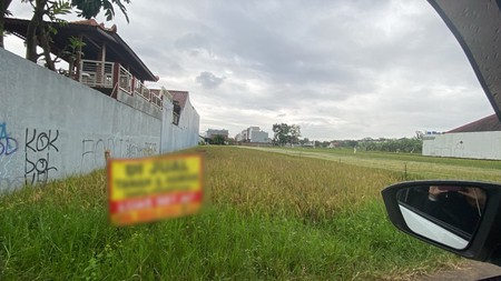 Tanah Sawah Luas 981 meter Persegi di dekat Kampus UKRIM, Kalasan Sleman