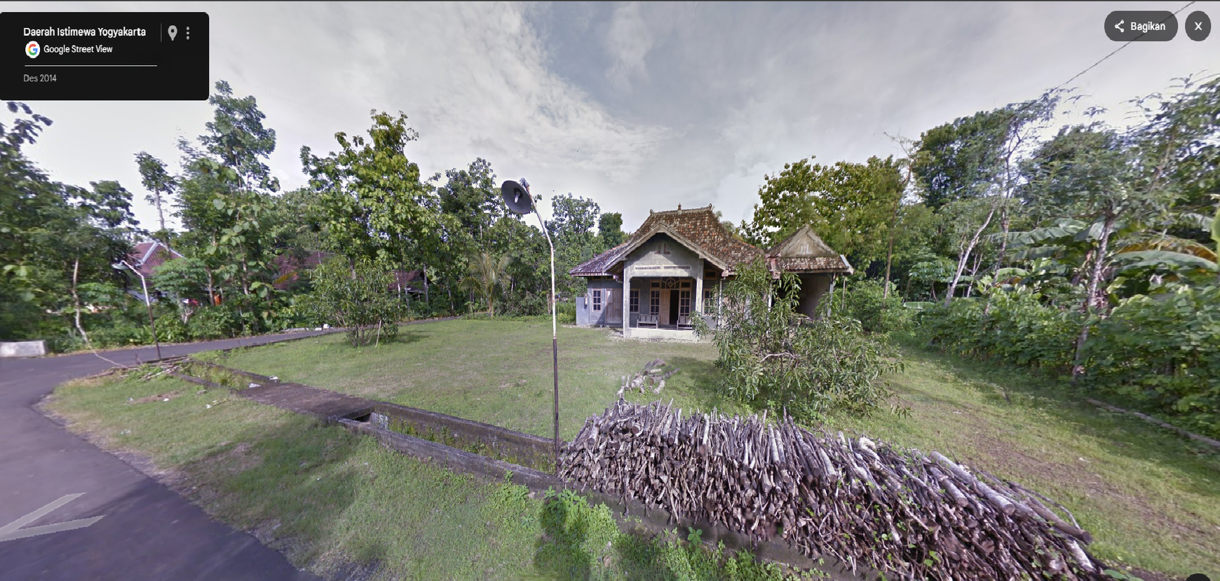 Tanah Bonus Bangunan Cocok untuk Homestay di Daerah Playen Gunung Kidul 