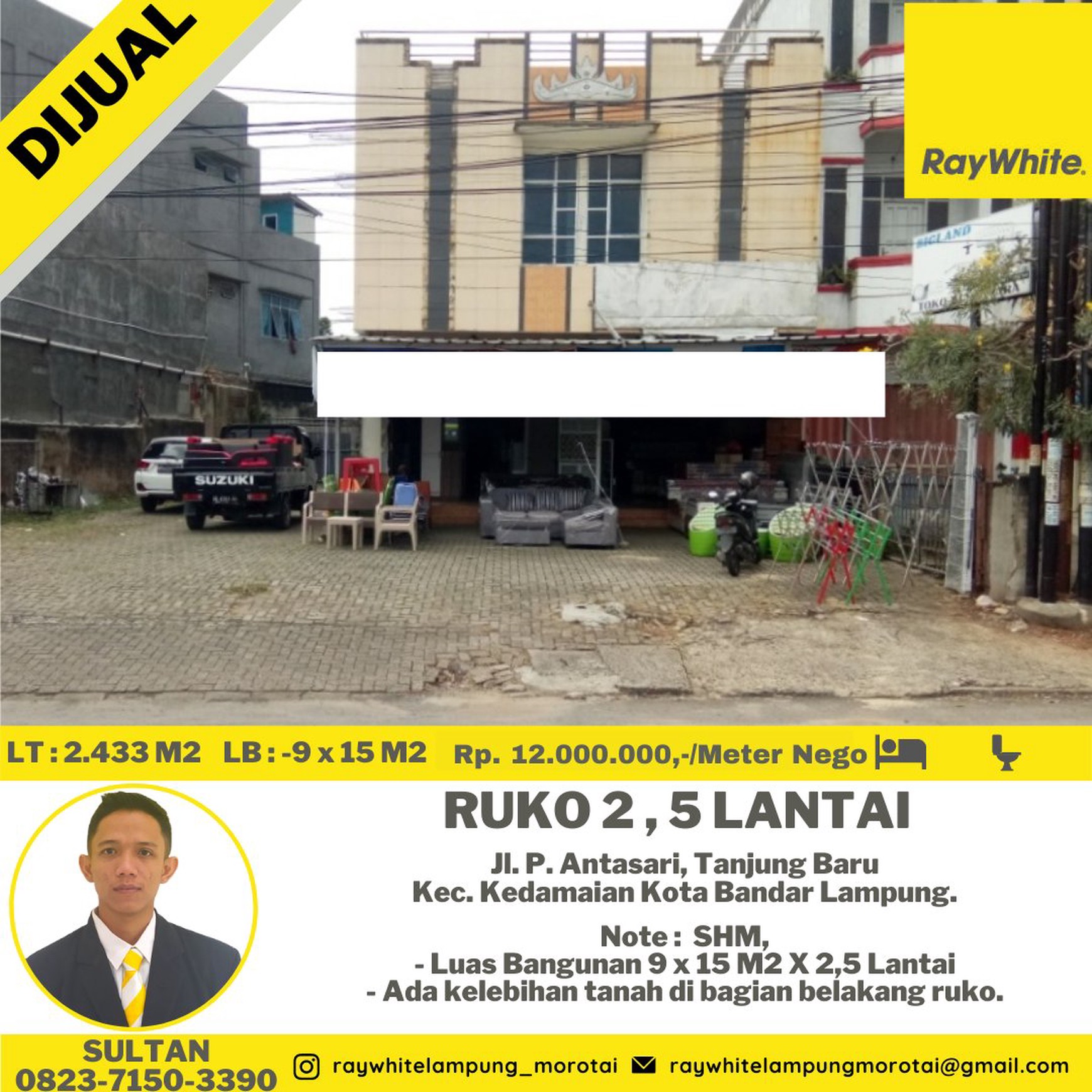 tanah dan ruko murah antasari bandar lampung