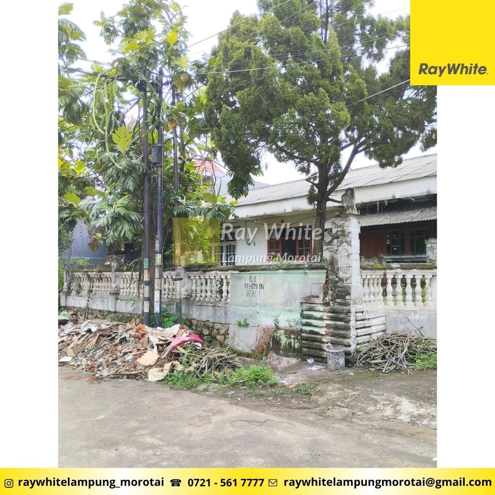 Dijual Tanah Bonus Bangunan Way Halim