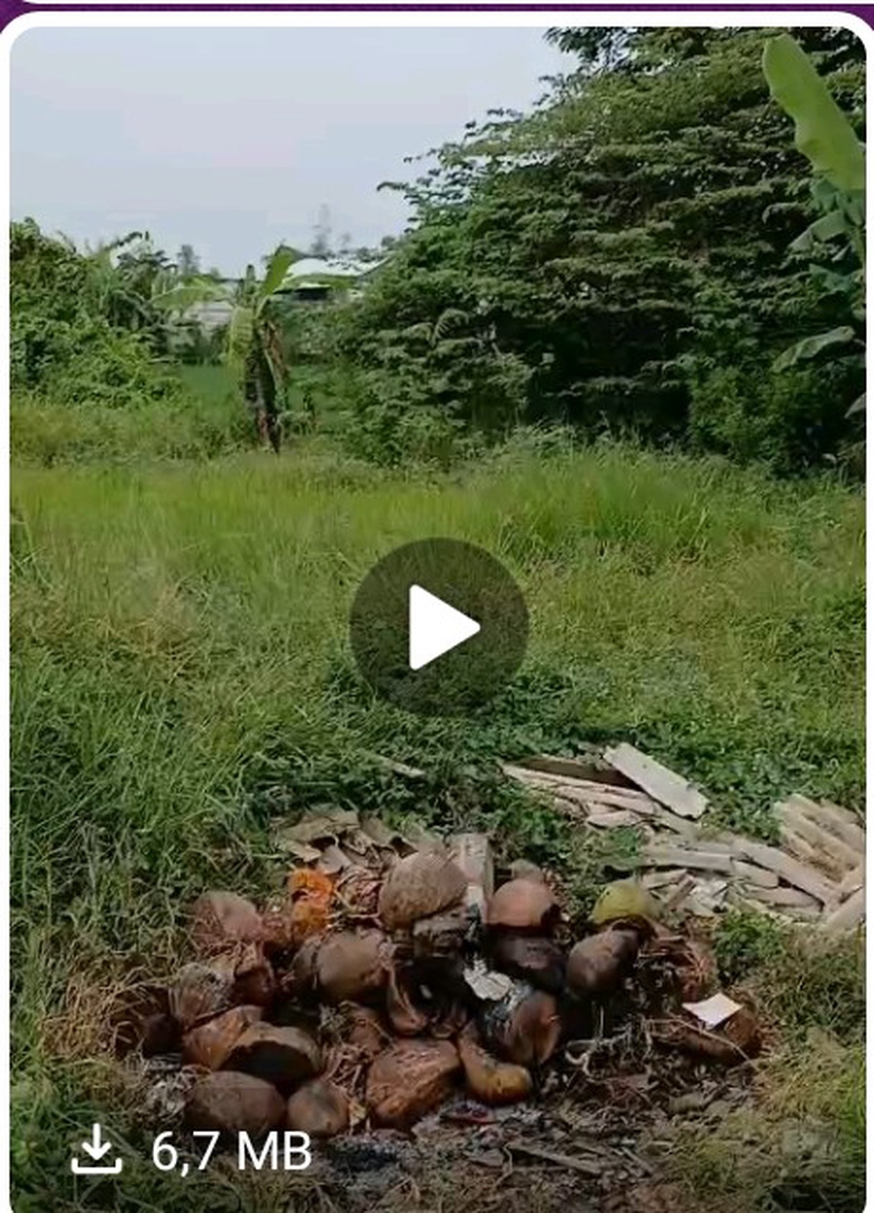 Dijual tanah komersial di 0 jalan raya Balong Panggang