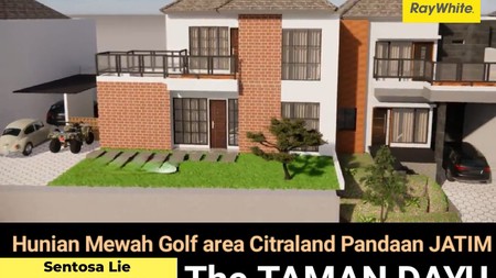 Murah Luas Dijual Rumah Villa The Taman Dayu Bonus Private Swimming Pool - New Baru Hunian Mewah Golf Area Pandaan Jawa Timur