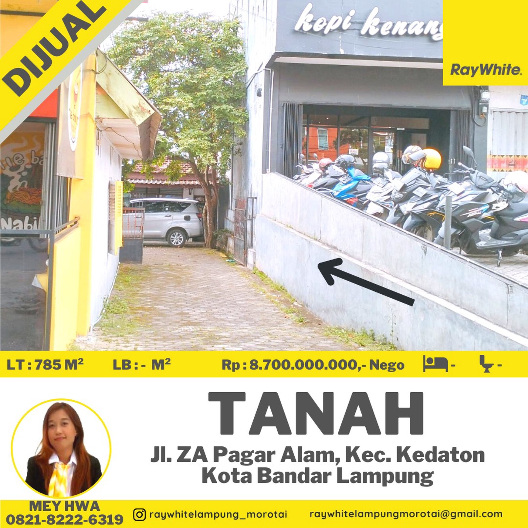 tanah murah jalan za pagar alam kedaton