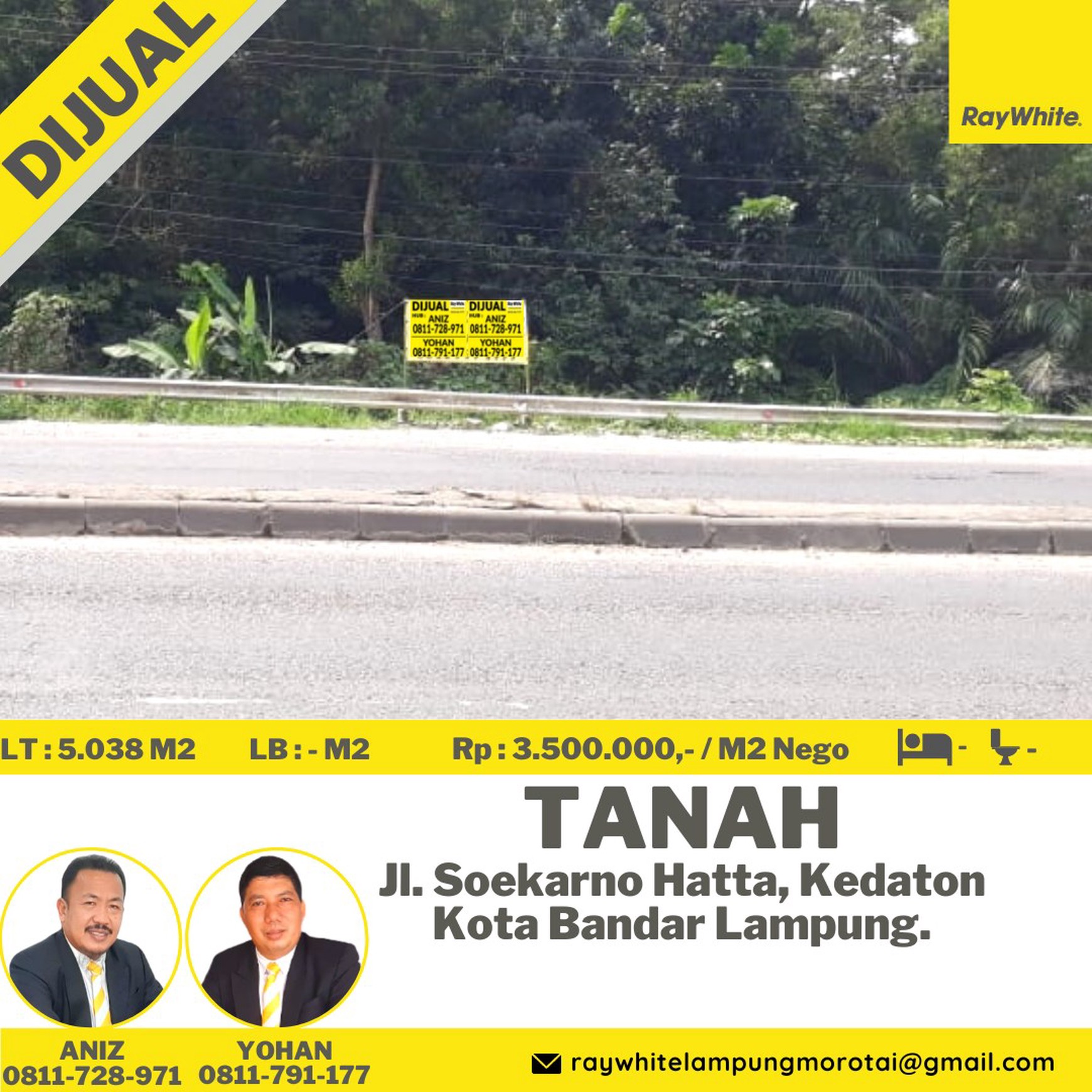 dijual tanah murah soekarno hatta