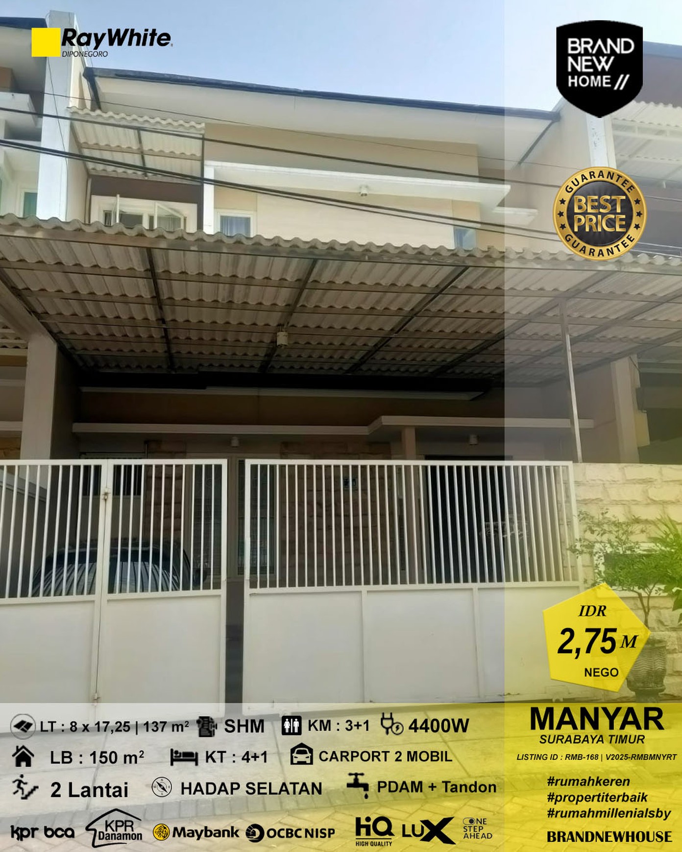 FOR SALE MANYAR TIRTOASRI