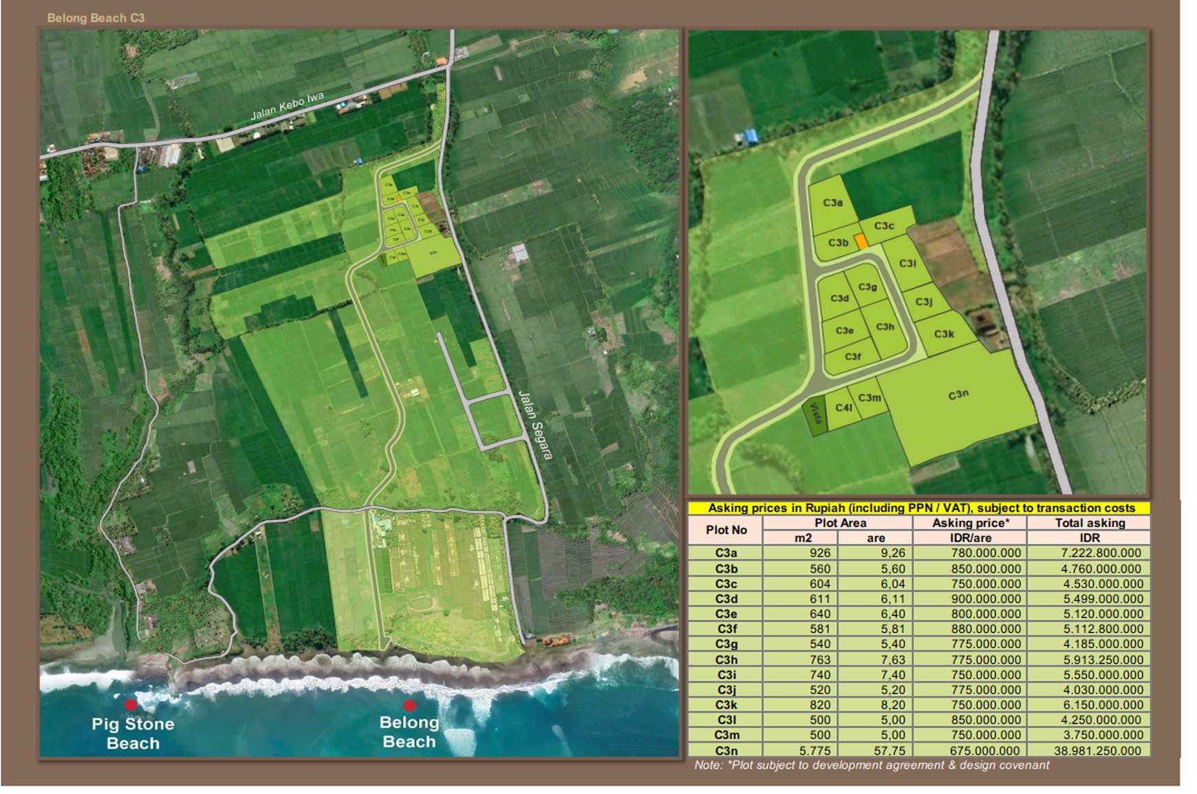Land Just Walk To The Beach Belong Tabanan Bali