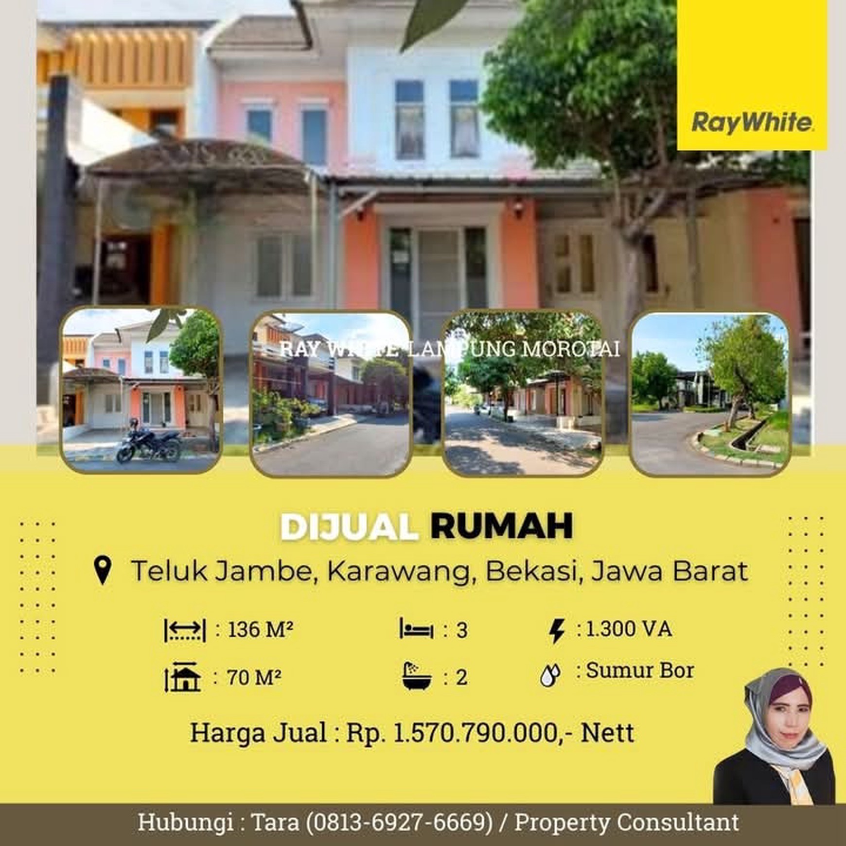 Dijual rumah tengah kota
