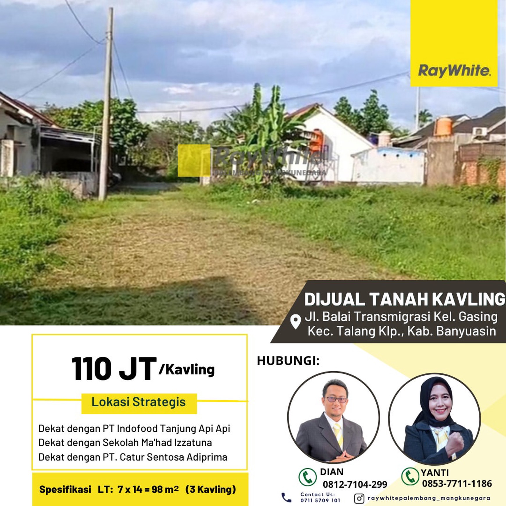 Dijual tanah kavling murah 