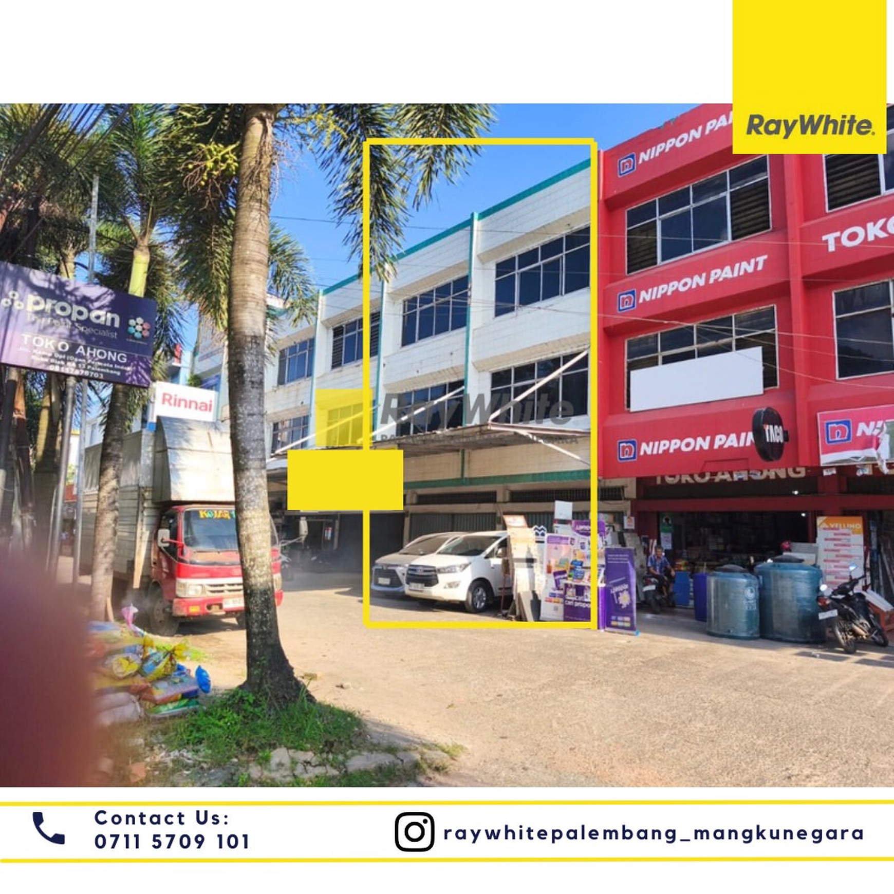 disewakan ruko 2 pintu di daerah OPI Palembang