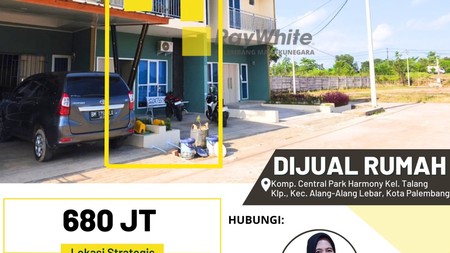 Dijual cepat rumah komplek Harmony Park kota Palembang
