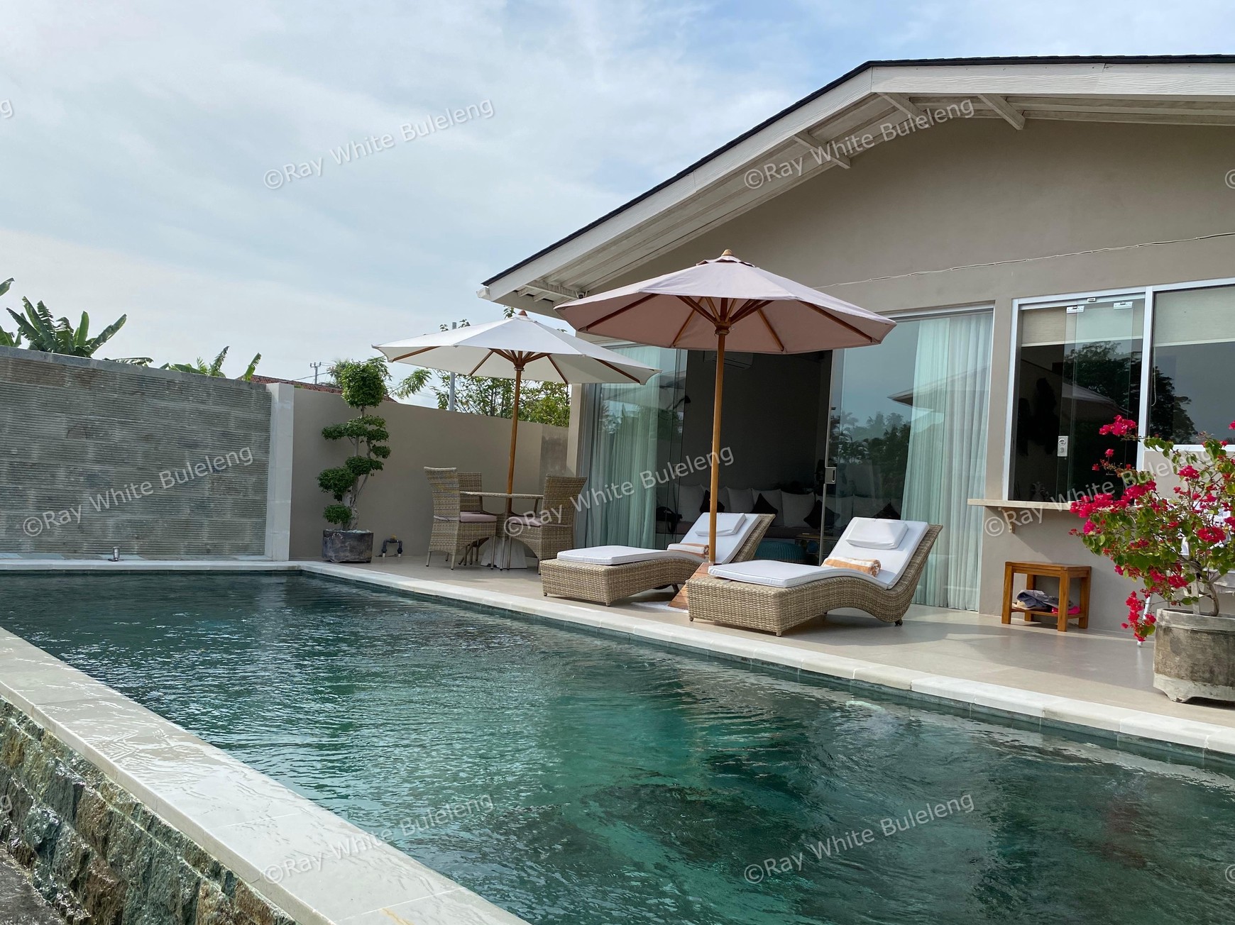 Modern Villa with Breathtaking Rice Field View