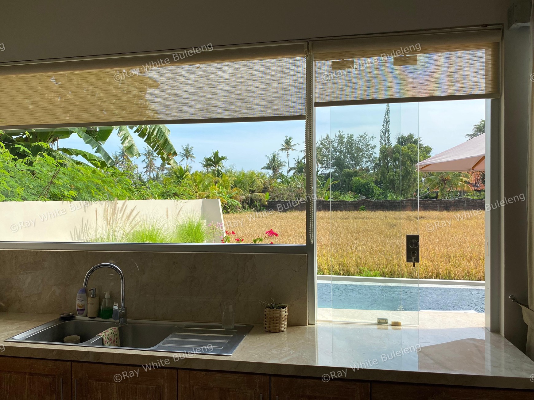 Modern Villa with Breathtaking Rice Field View