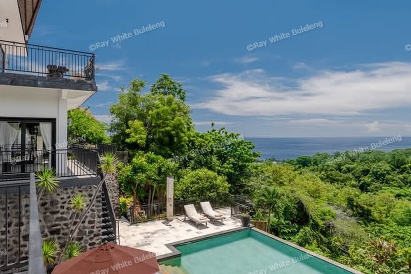 Serene Villa with Ocean & Forest Views - Tranquil Luxury Living
