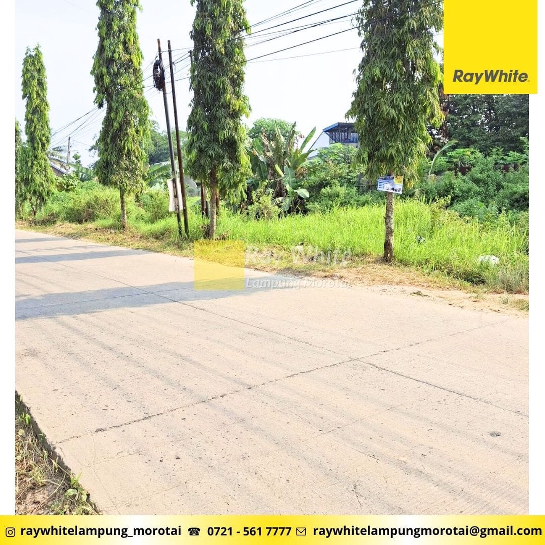 Dijual Tanan bersebelahan dengan Jalan Tol