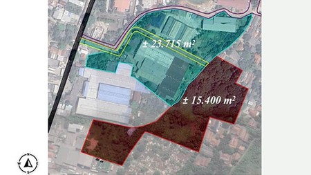 Kavling Jl Raya Setu, Cibitung, Belakang MM2100