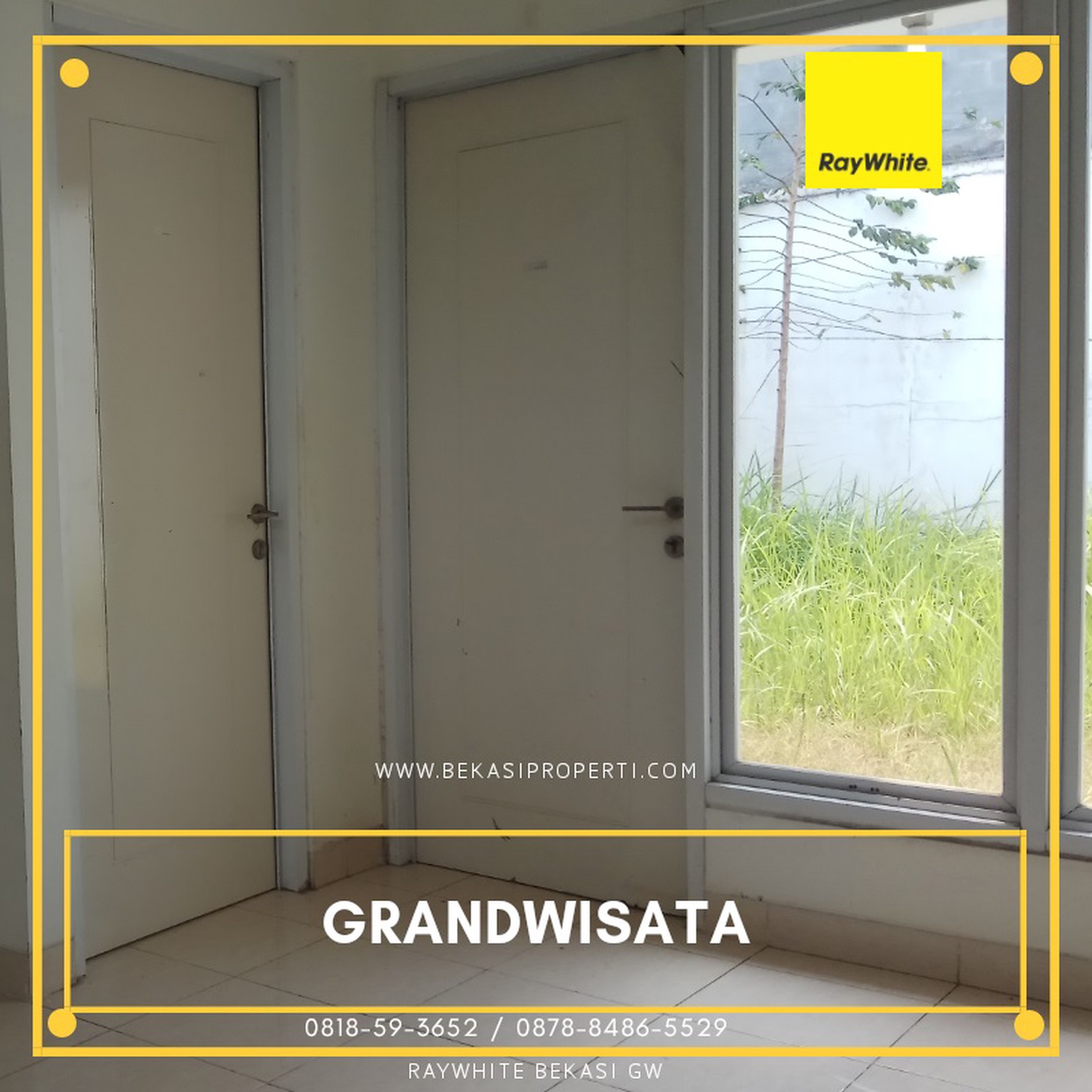 Disewakan rumah 2lantai depan taman di cluster baru grandwisata bekasi.