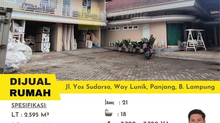 dijual rumah di yos sudarso way lunik