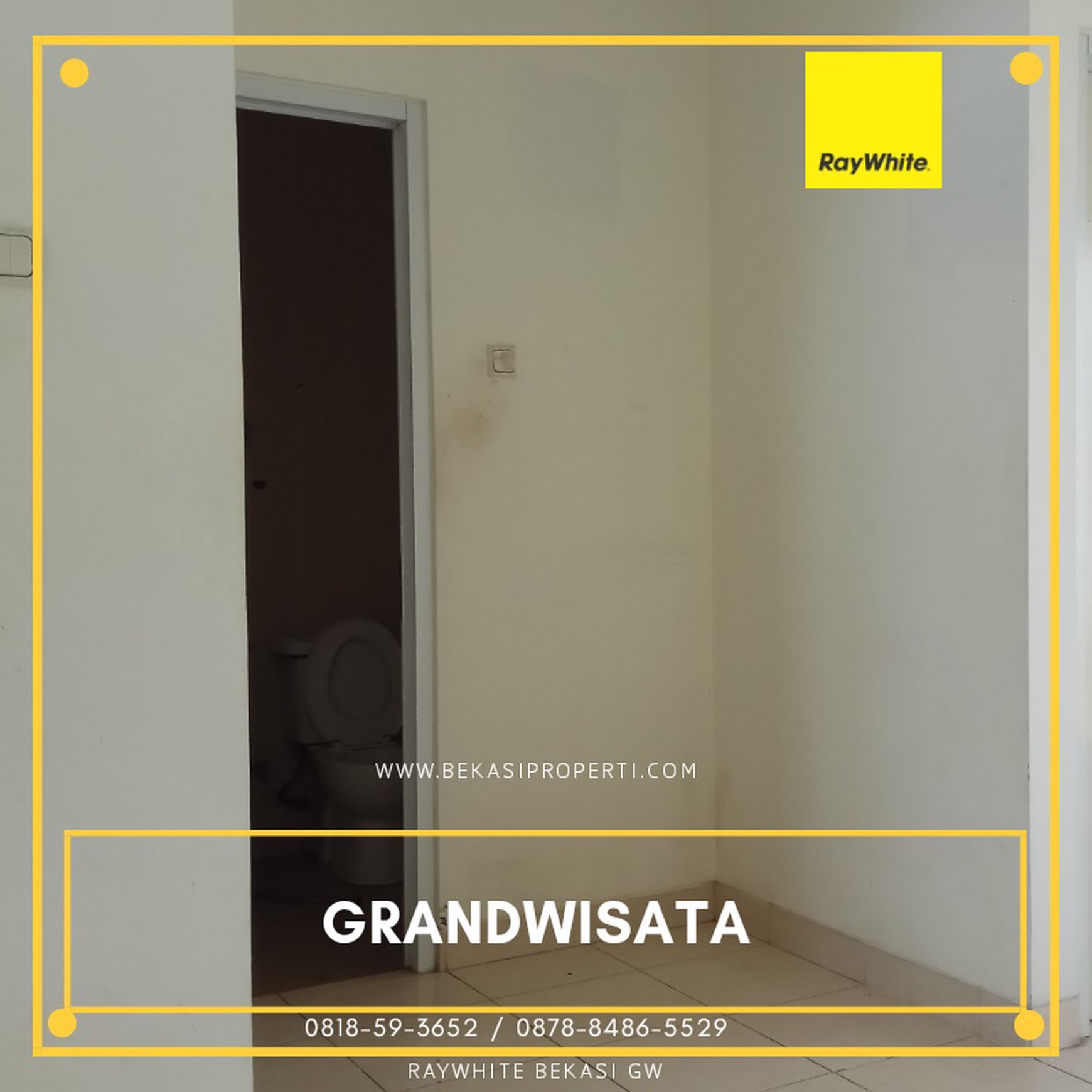 Disewakan rumah 2lantai depan taman di cluster  grandwisata bekasi.