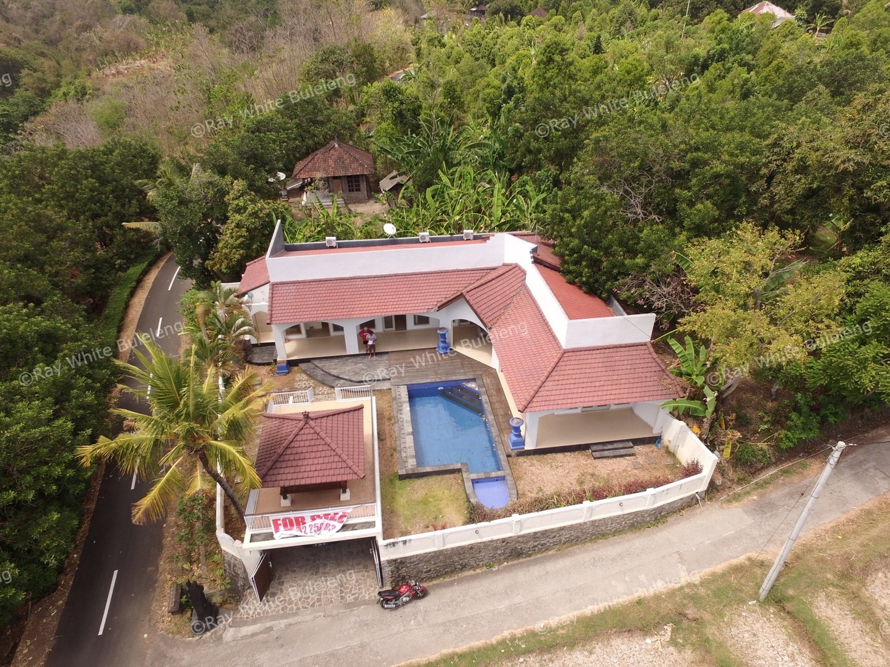 LARGE VILLA 15 MINUTES FROM LOVINA SITUATED IN QUIET AREA