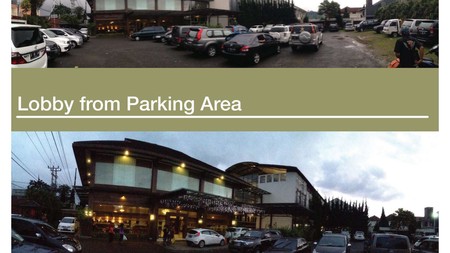 Hotel Bagus di Lembang, Bandung Dijual Murah , Fasilitas bagus, Letak Strategis