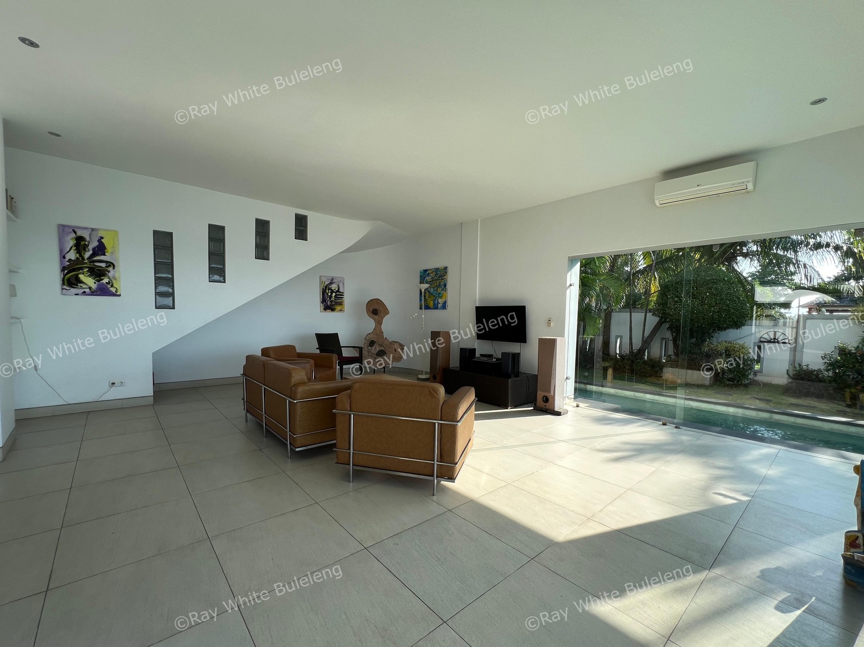 Elegant Beachfront Villa with Ocean View Terrace & Expansive Grounds