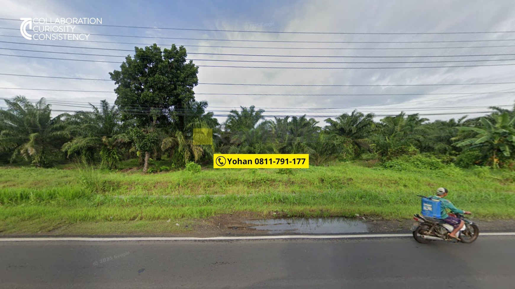 Dijual Tanah jl. lintas sumatera Kalianda lampung selatan Rp. 450 ribu /Meter