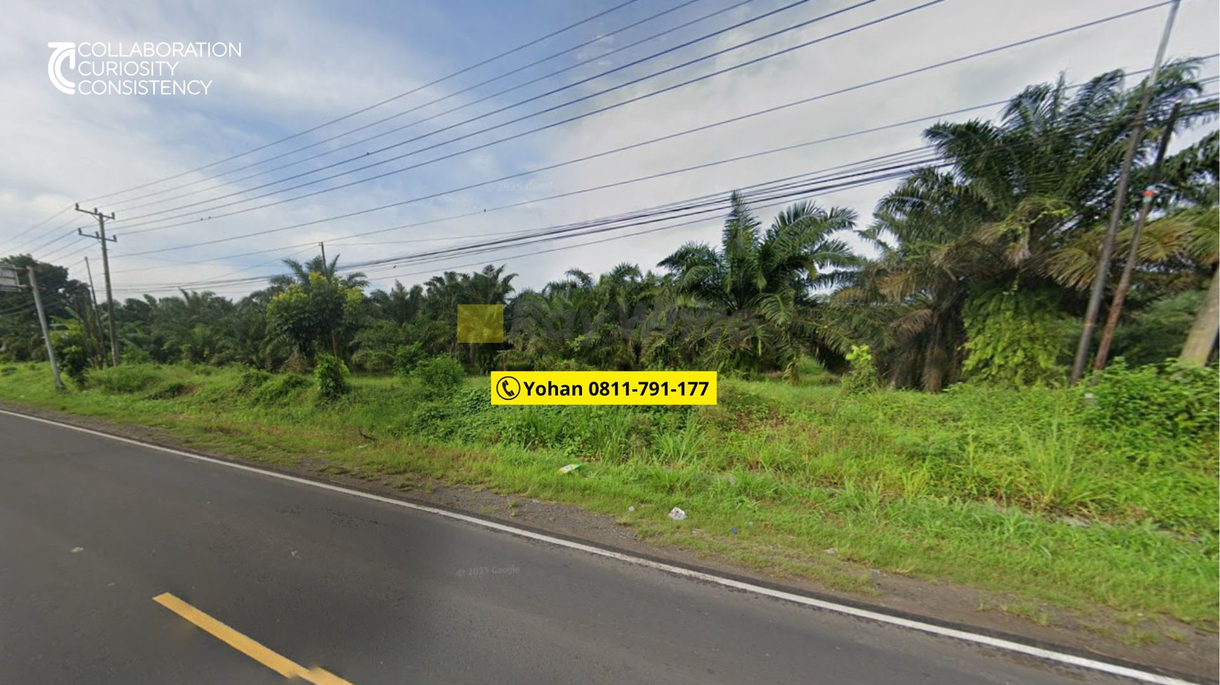 Dijual Tanah jl. lintas sumatera Kalianda lampung selatan Rp. 450 ribu /Meter