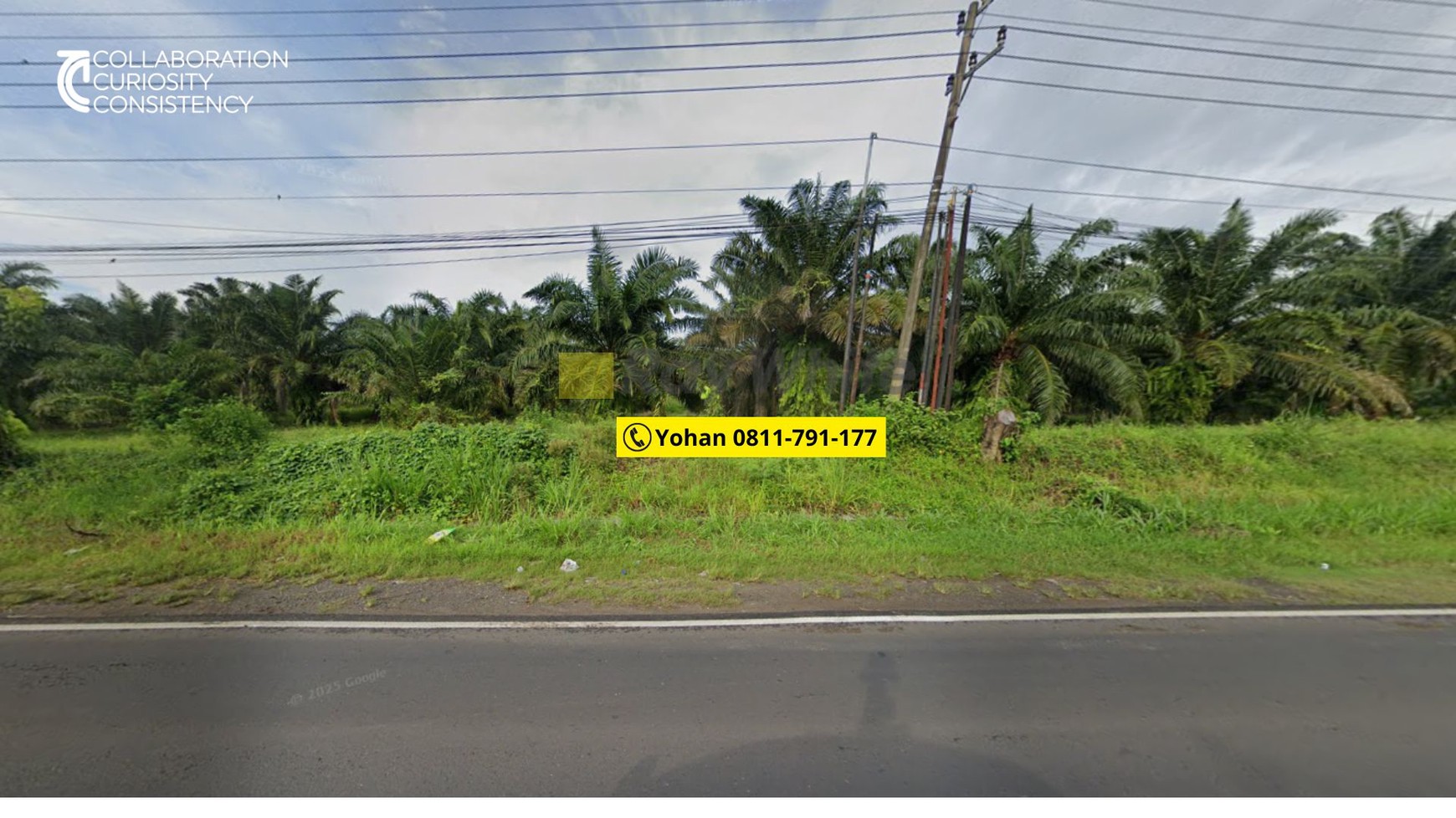 Dijual Tanah jl. lintas sumatera Kalianda lampung selatan Rp. 450 ribu /Meter