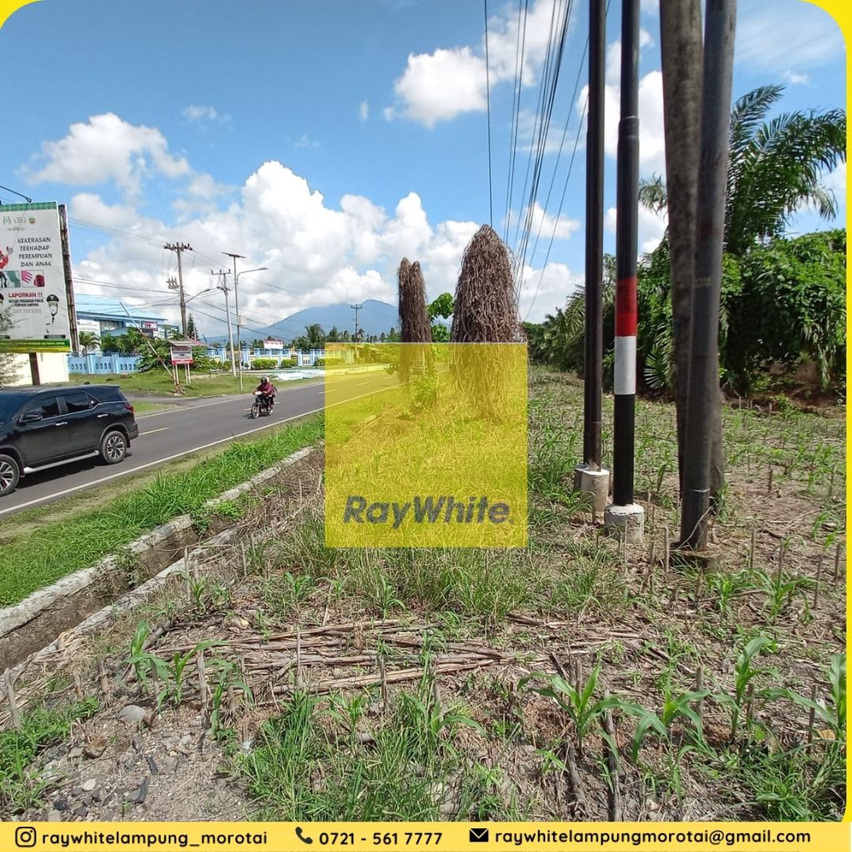 Dijual Tanah jl. lintas sumatera Kalianda lampung selatan Rp. 450 ribu /Meter