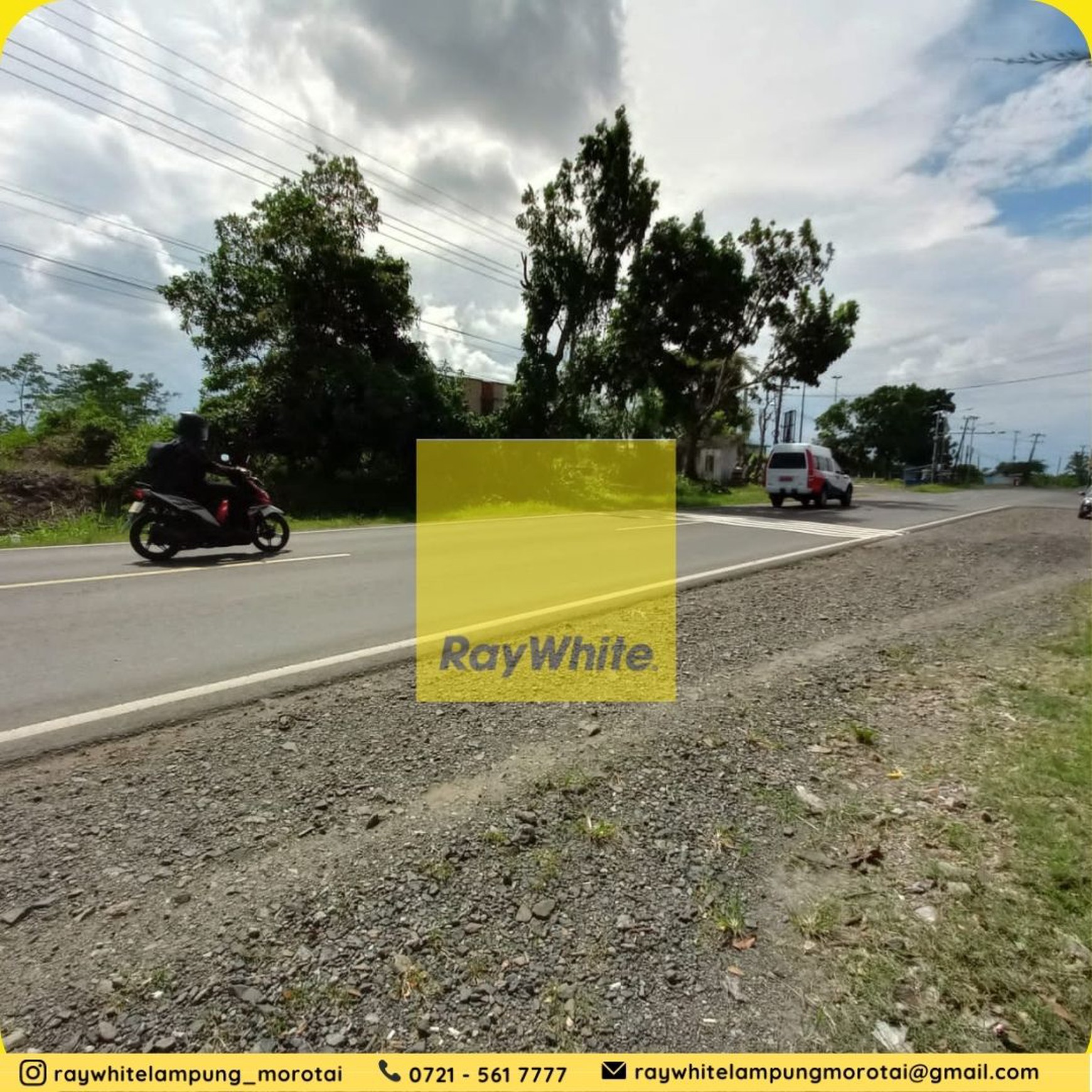 Dijual Tanah jl. lintas sumatera Kalianda lampung selatan Rp. 450 ribu /Meter