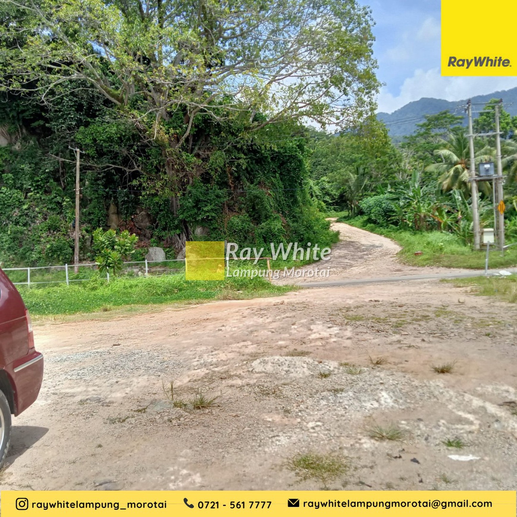 Dijual tanah tambang batu pinggir pantai kalianda 300 ribu/meter