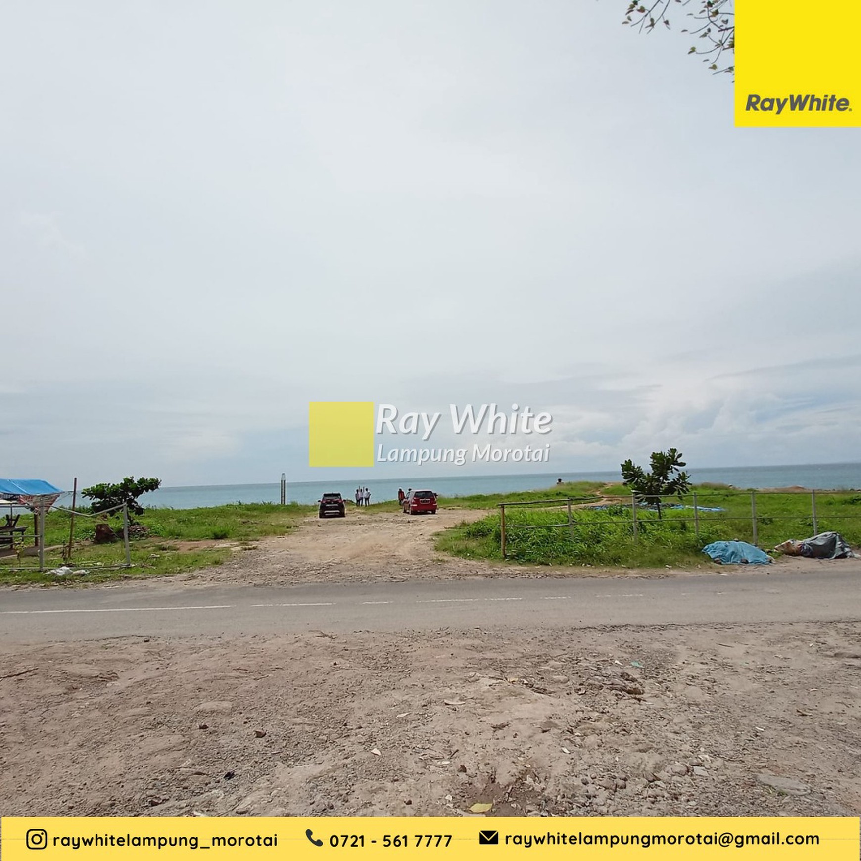 Dijual tanah tambang batu pinggir pantai kalianda 300 ribu/meter