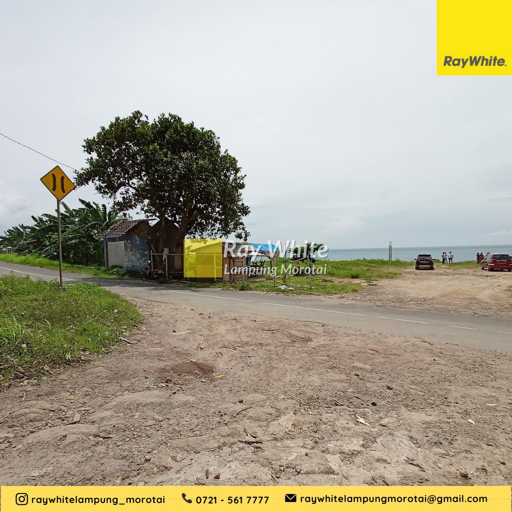 Dijual tanah tambang batu pinggir pantai kalianda 300 ribu/meter