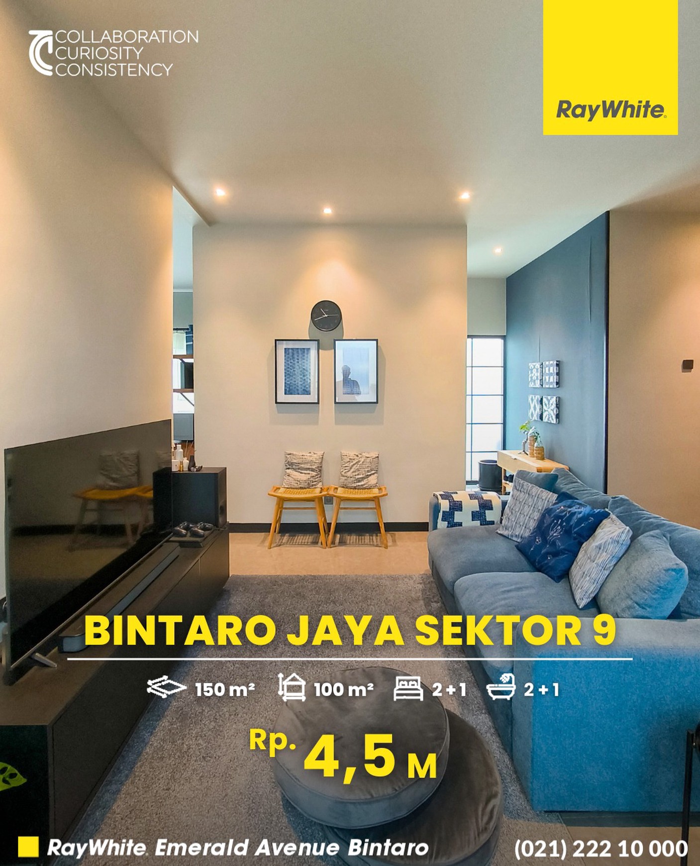 Rumah Mewah,2 lantai,luas tanah 150 di Bintaro Jaya 9