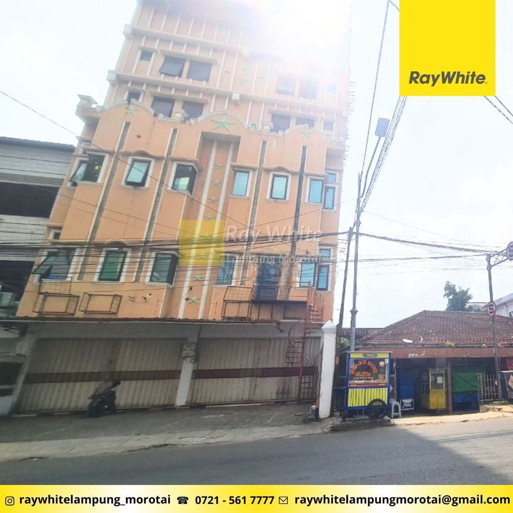 Disewa Ruko 2 Pintu 7 Lantai di Tanjung Karang Pusat Bandar Lampung
