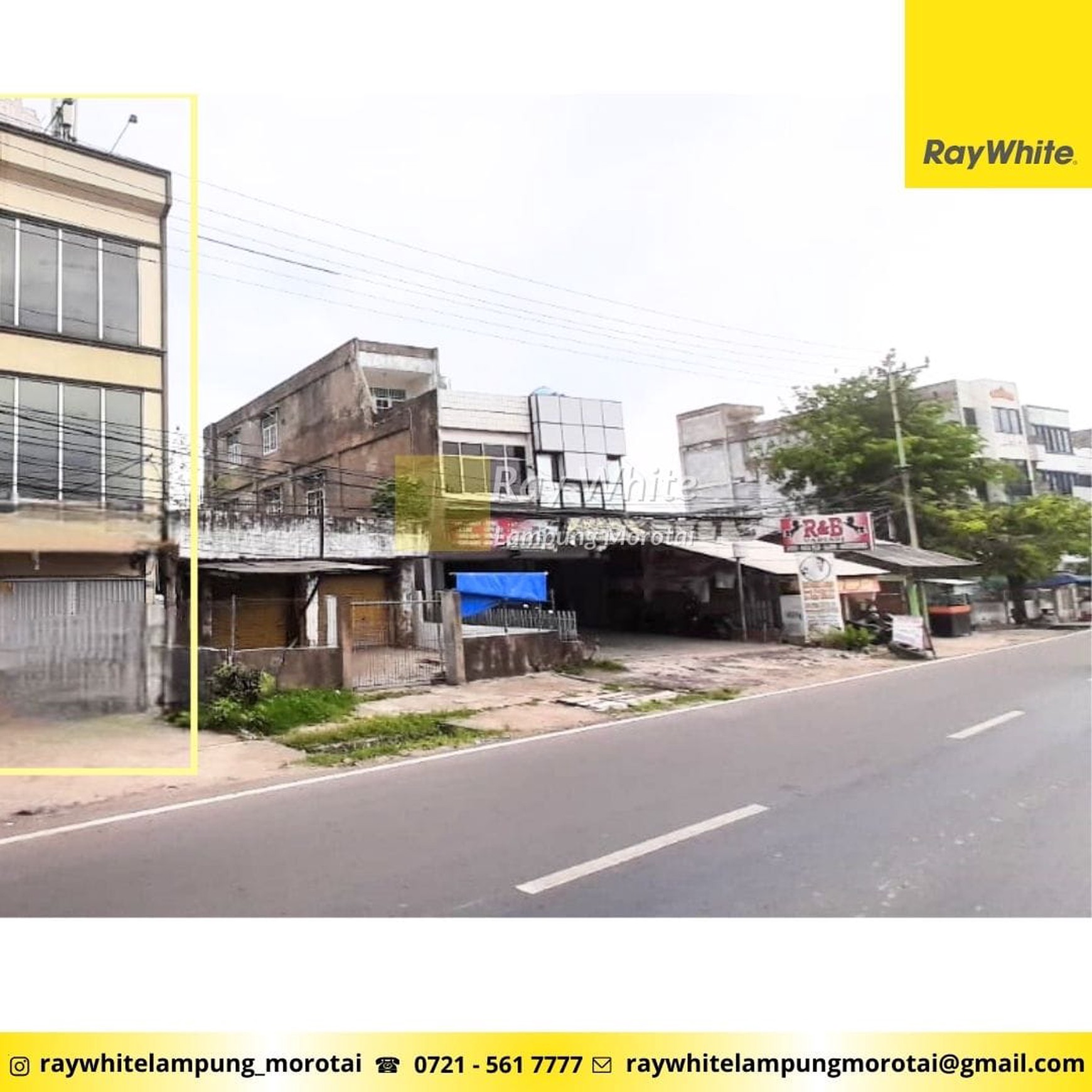 Disewakan Ruko 3 lantai di Teluk Betung