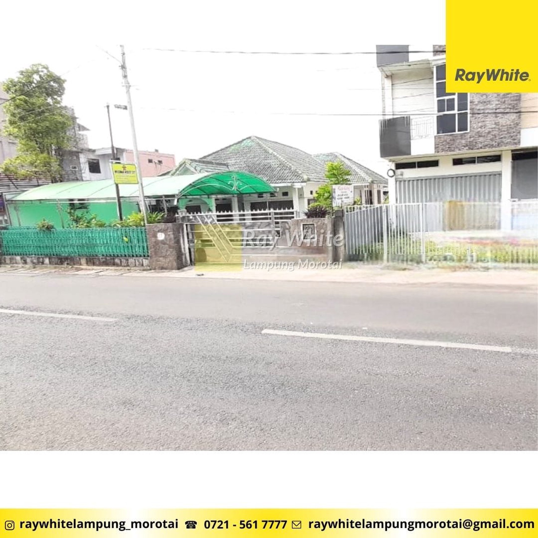 Disewakan ruko 3 lantai di tanjung karang pusat