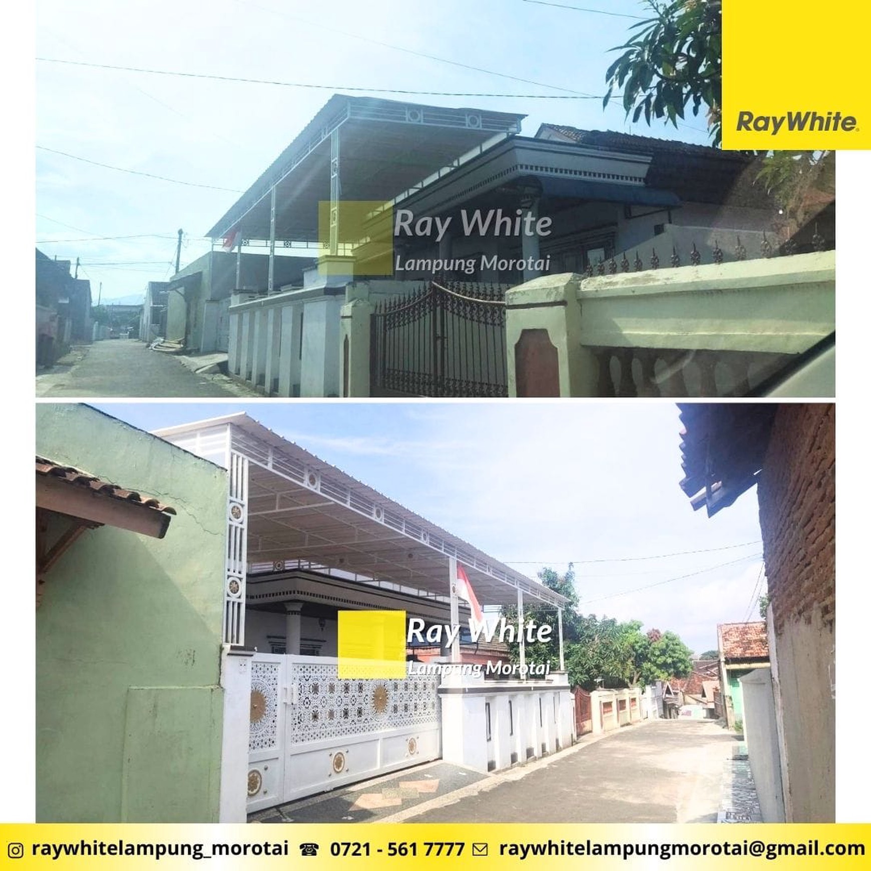 Dijual rumah 2 lantai di kedamaian