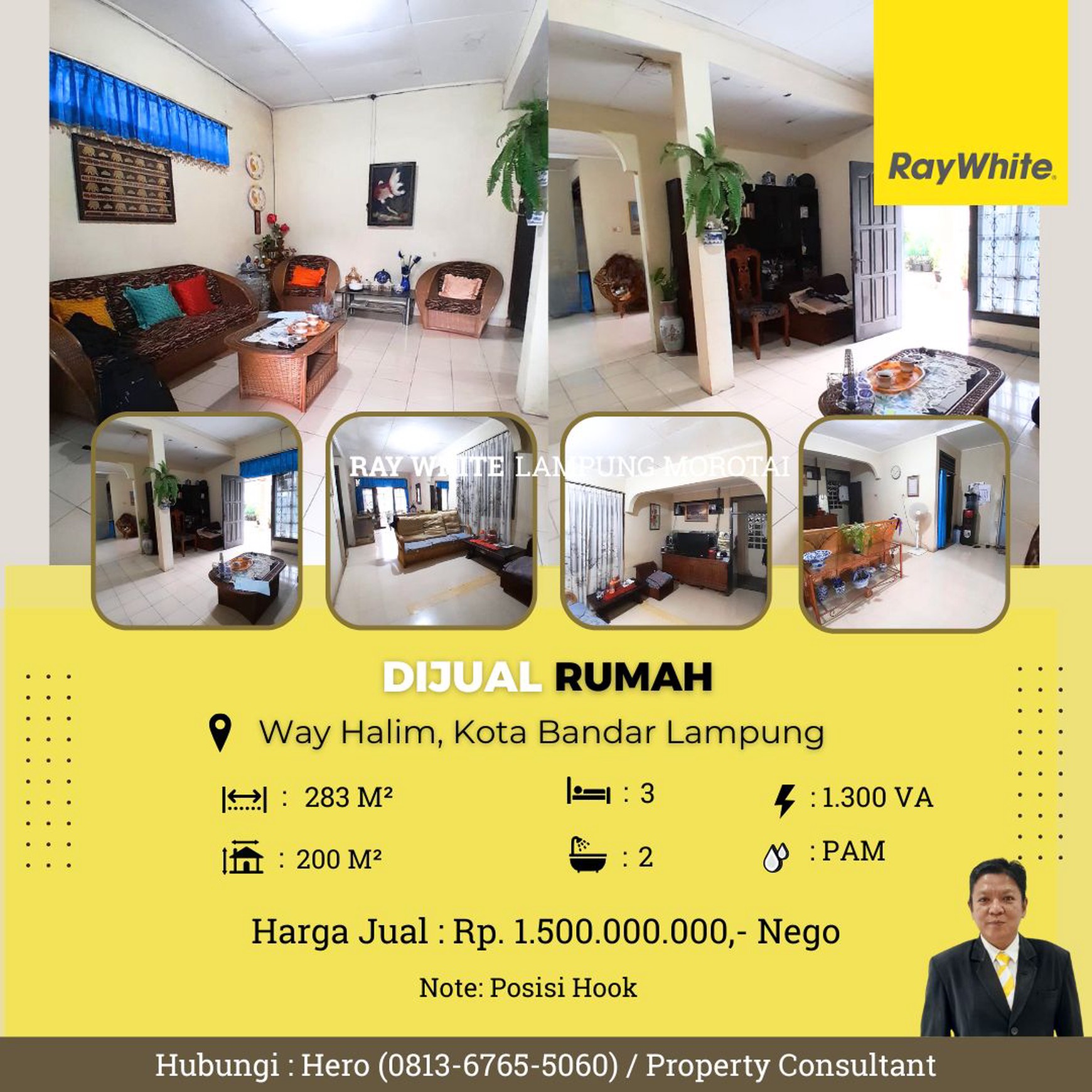 DIJUAL RUMAH MURAH DI WAY HALIM