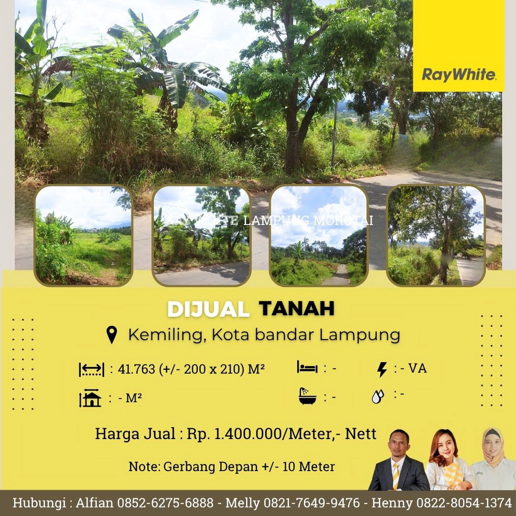Dijual tanah dalam lingkungan perumahan