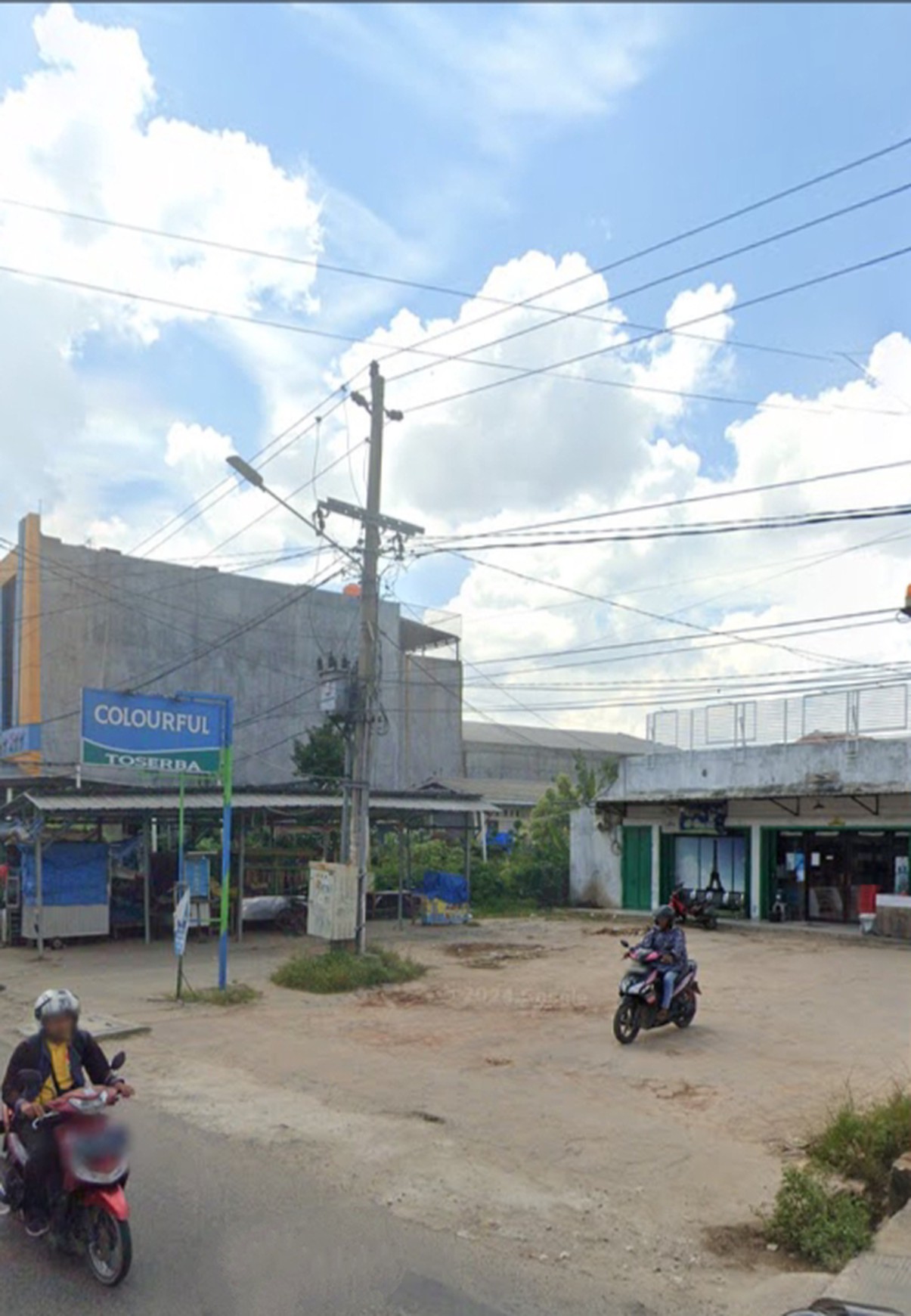 Tanah bonus banguan kios 3 pintu di Jln. Urip Sumoharjo Wayhalim Bandarlampung