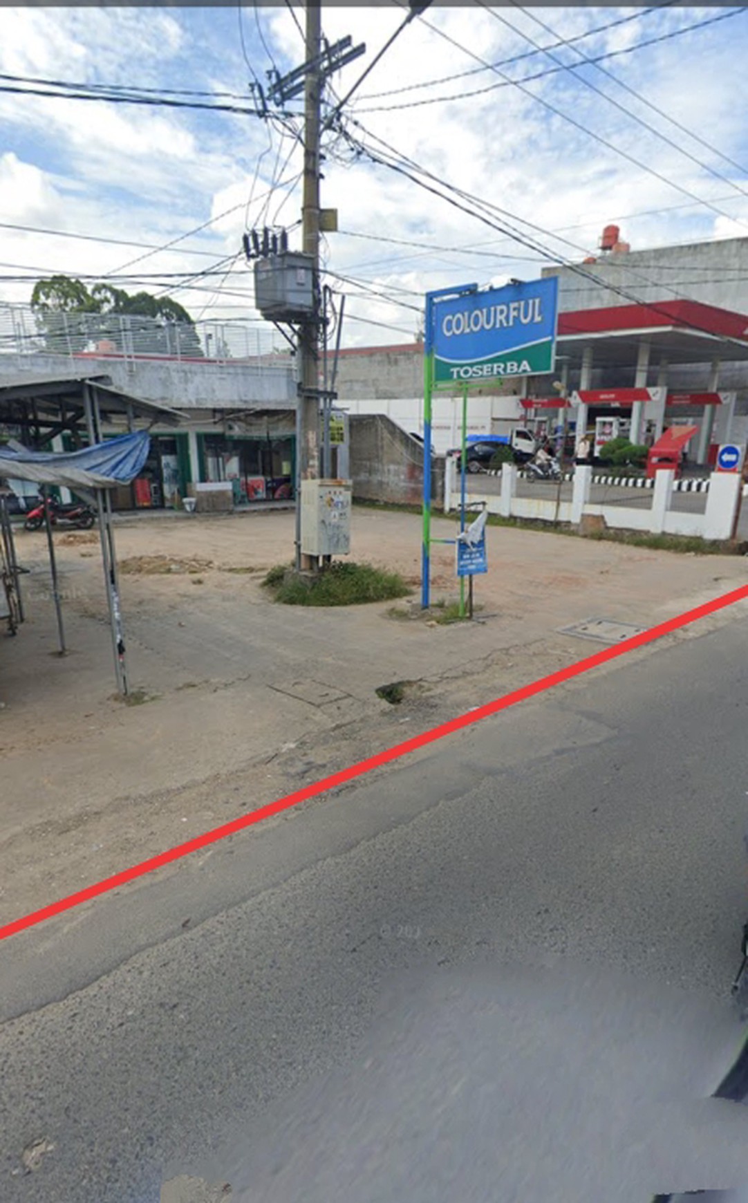 Tanah bonus banguan kios 3 pintu di Jln. Urip Sumoharjo Wayhalim Bandarlampung