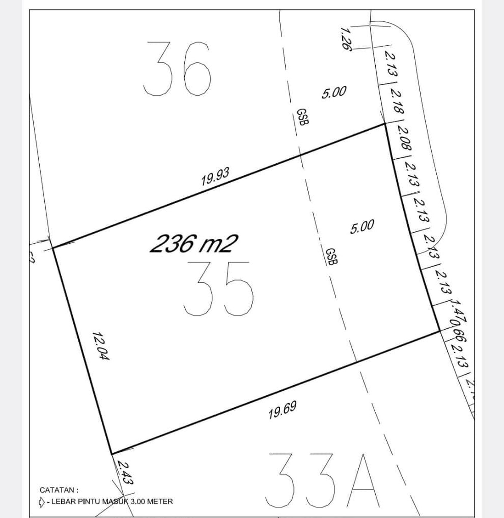 Kavling badan Taman Giri Loka BSD City, harga murah