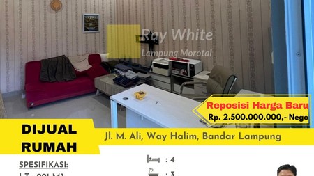 DIJUAL CEPAT RUMAH MEWAH DI WAY HALIM DEKAT DENGAN LAMPUNG WALK