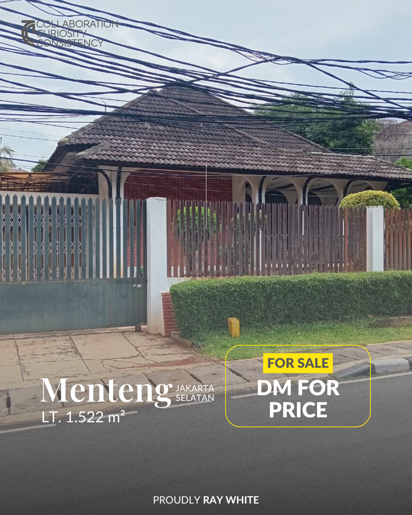 Dijual Rumah Hitung Tanah di Menteng, Jakarta Pusat