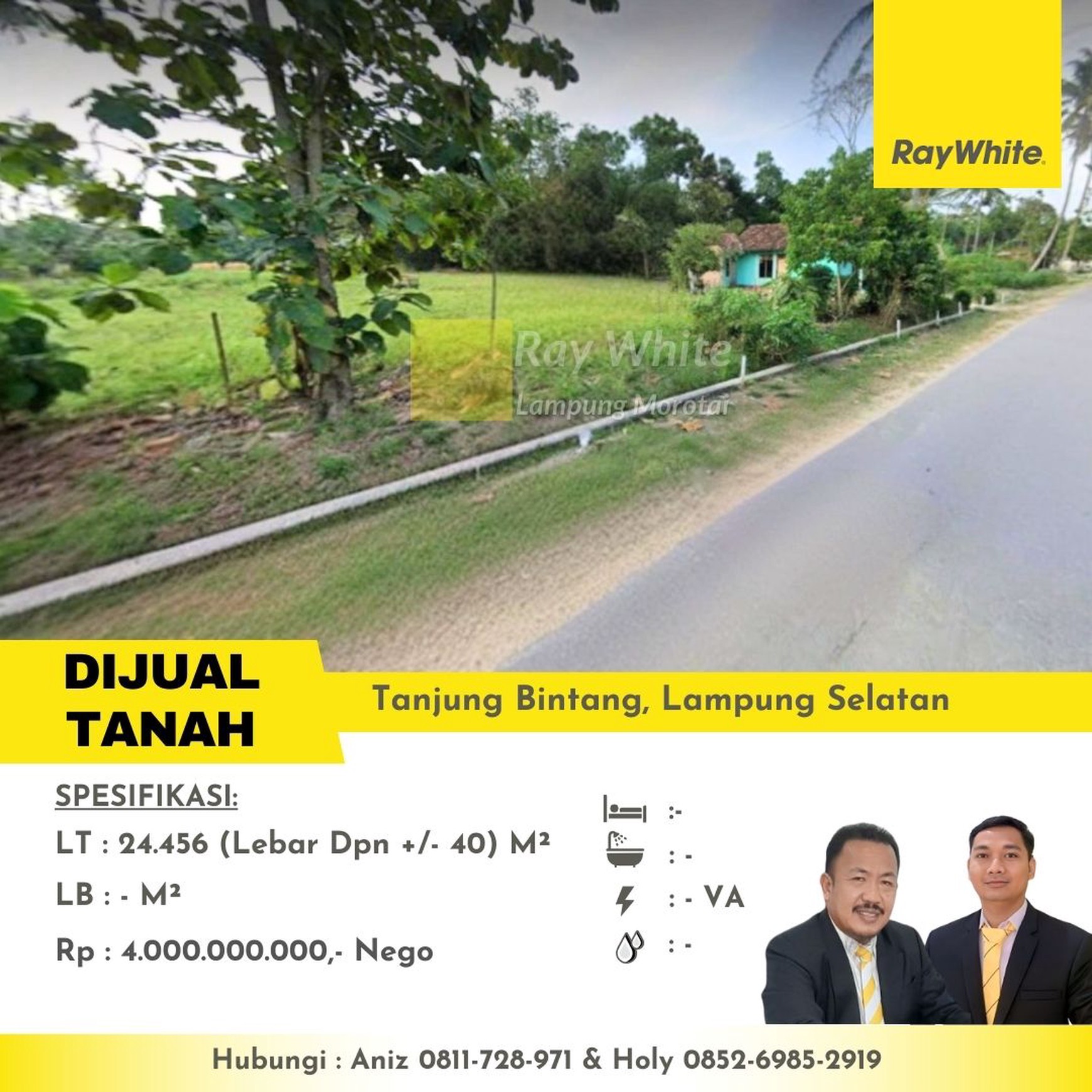 dijual tanah murah tanjung bintang lampung selatan