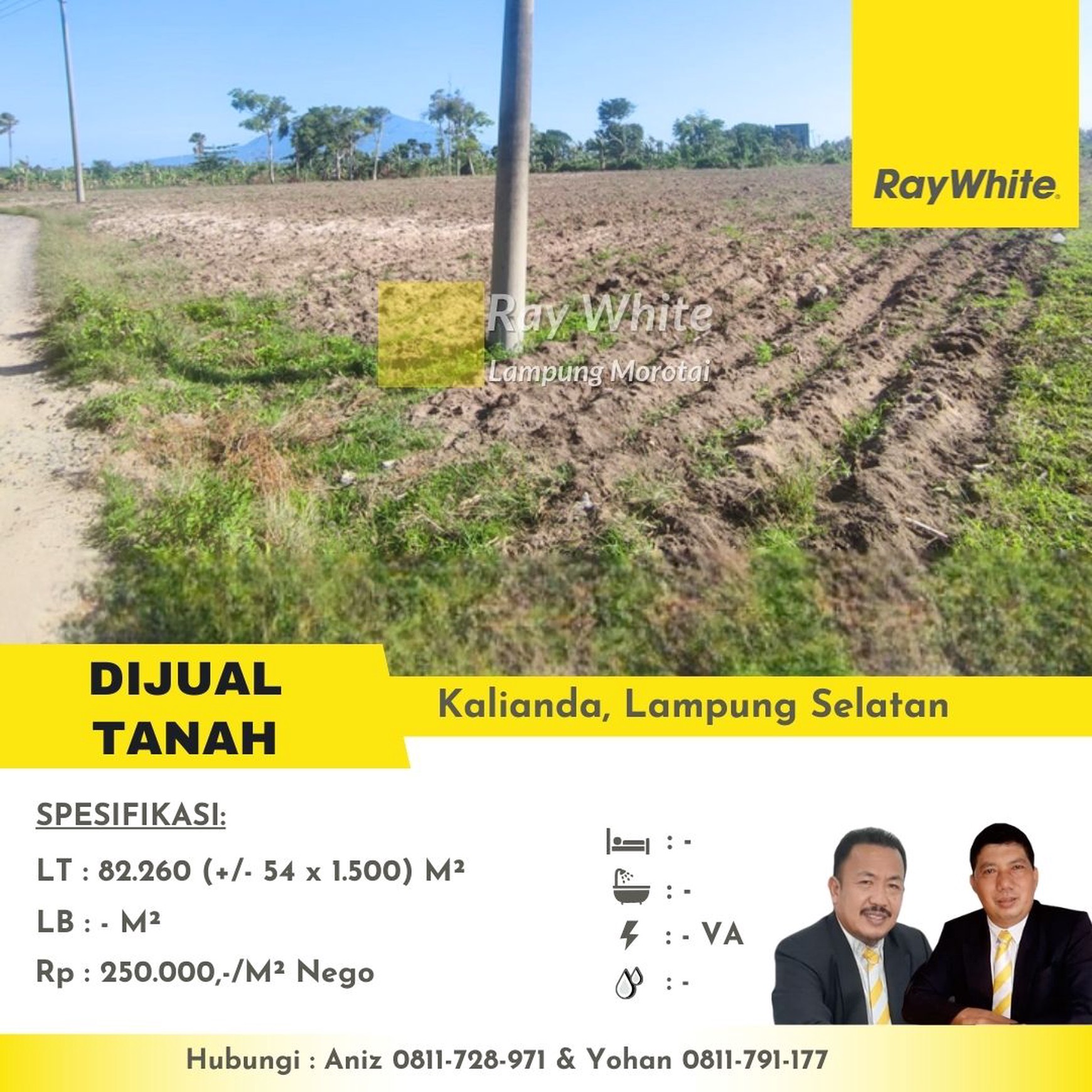 dijual tanah murah kalianda lampung selatan